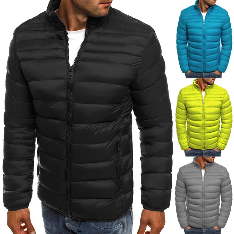

ZOGAA 2020 Men High Quality Autumn Winter Warm Outwear Brand Slim Mens Coats Casual Windbreak Jackets 7 Pure Color Hot Sale