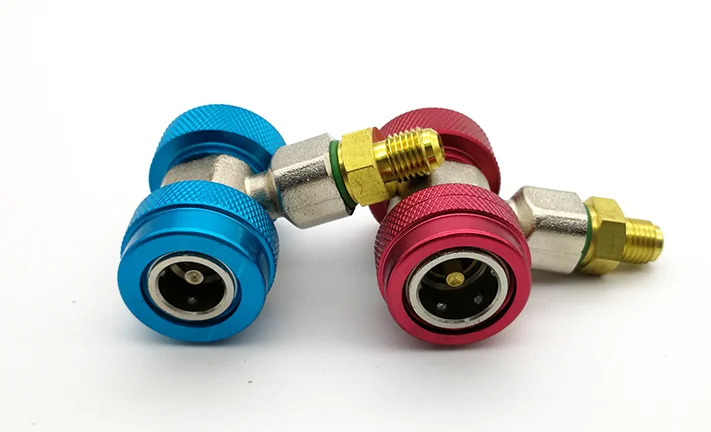 R134A all copper auto quick joint fluorine conversion joint adjustable quick J03