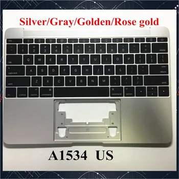 

original For Macbook 12'' A1534 US Keyboard with backlight topcase Top case keyboard gray Silver golden Rose Gold 2015-2017 Year