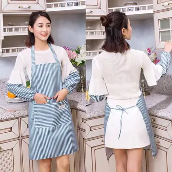 

Kitchen Waterproof Clean Anti-fouling Half-length Pocket Apron Set