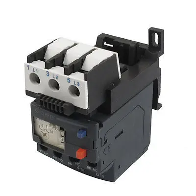 

JR28-25 10A 690V 1NO 1NC 3 Phase Motor Thermal Overload Relay w Socket