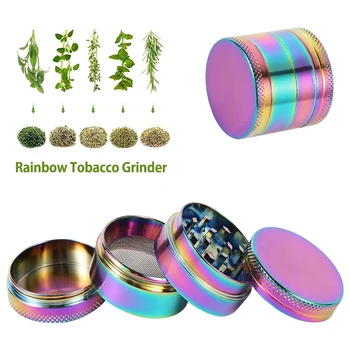 

4-layer Herb Tobacco Weed Grinders For Smoking Accessories Manual Hand Grass Spice Grinders Weed Miller Crusher Machine Gift Box