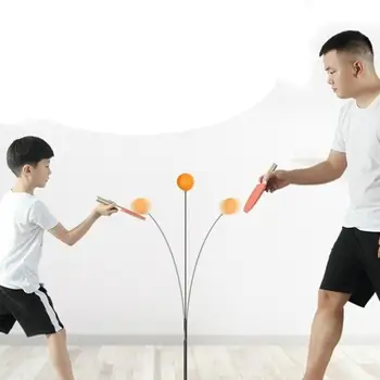 

Elastic Soft Shaft Table Tennis Trainer Ping Pong Ball Set Indoor 76-100cm/29.9-39.4inch Outdoor Play