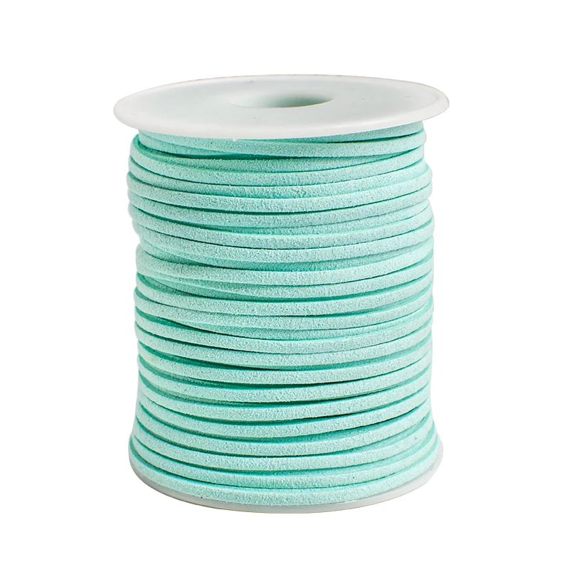 Flat Faux Suede Braided Cord Leather Korean Velvet Leather Belt for Handmade Bracelet Jewelry Making DIY 2.6MM 5yards
