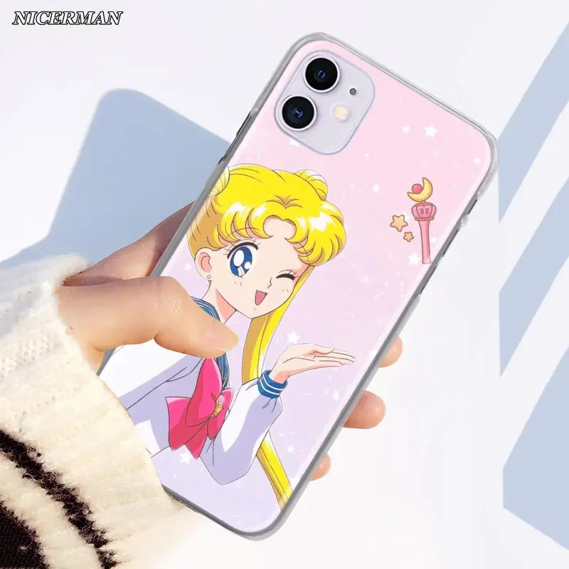 Чехол для телефона Sailor Moon аниме iPhone 11 Pro MAX SE 2020 X XR XS 7 8 6 6s Plus 5|Бамперы| |