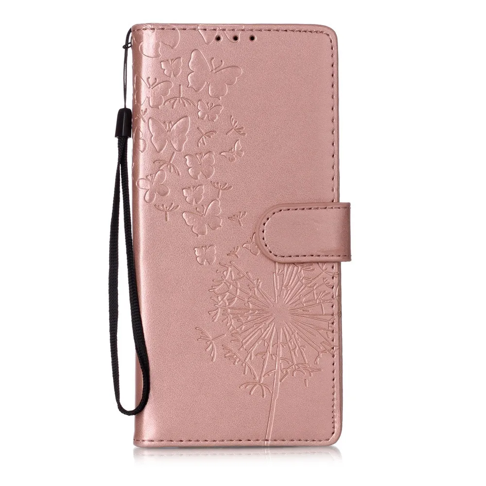 Чехол-книжка из искусственной кожи для samsung Galaxy Note 10 Plus 6,8 дюйма с функцией подставки и принтом бабочки, силиконовый чехол