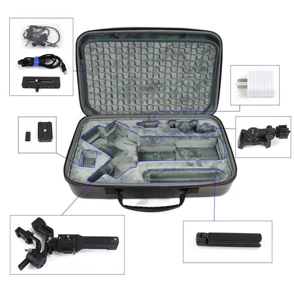 Potable EVA Портативная сумка для хранения для DJI Ronin-S SC Gimbal стабилизатор Дорожный Чехол для переноски сумка для стрельбищ#814