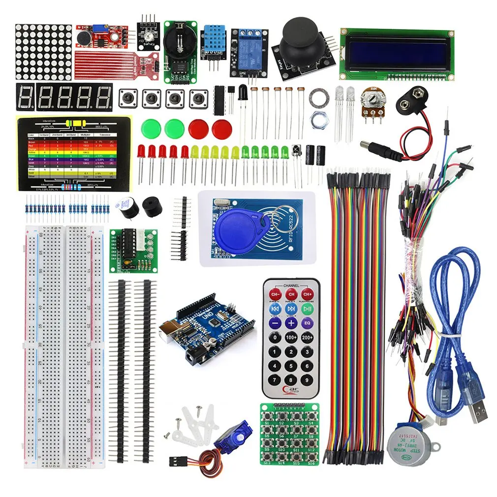 Buy Upgraded Advanced Version Starter Kit The Rfid Learn Suite Kit Lcd 1602 For Arduino Uno R3 Stepper Motor Learning Kit