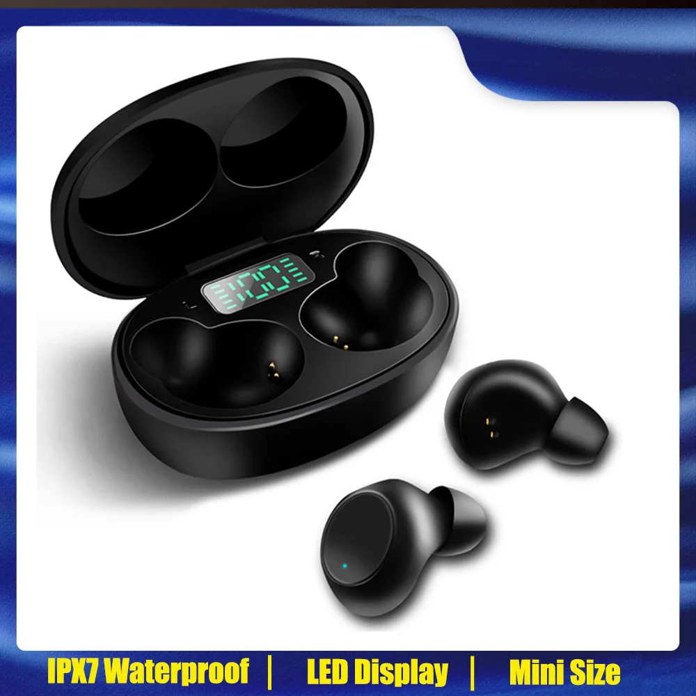 Наушники J2 наушники вкладыши TWS с 5 0 Bluetooth Беспроводной зарядный чехол Hi Fi стерео