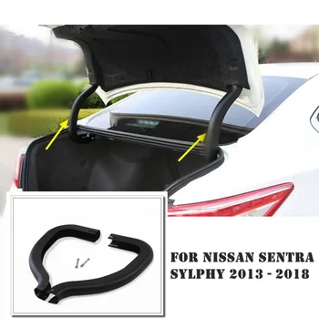 

2 PCS Plastic For Nissan Sentra Sylphy 2013 - 2018 Car Rear Trunk Hinged Protective Decoration Frame Molding Cover Trim
