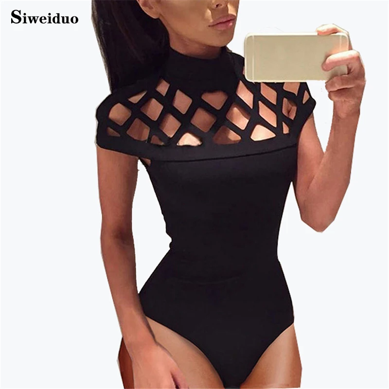 Сексуальные открытые боди Лето 2017 сетчатый женские комбинезоны комбинезон