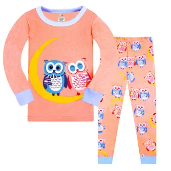 

Jumping Meters Owls Cotton Pyjamas New Arrival Baby Clothes for Autumn Spring Children Home Clothes Animals Sleepwear