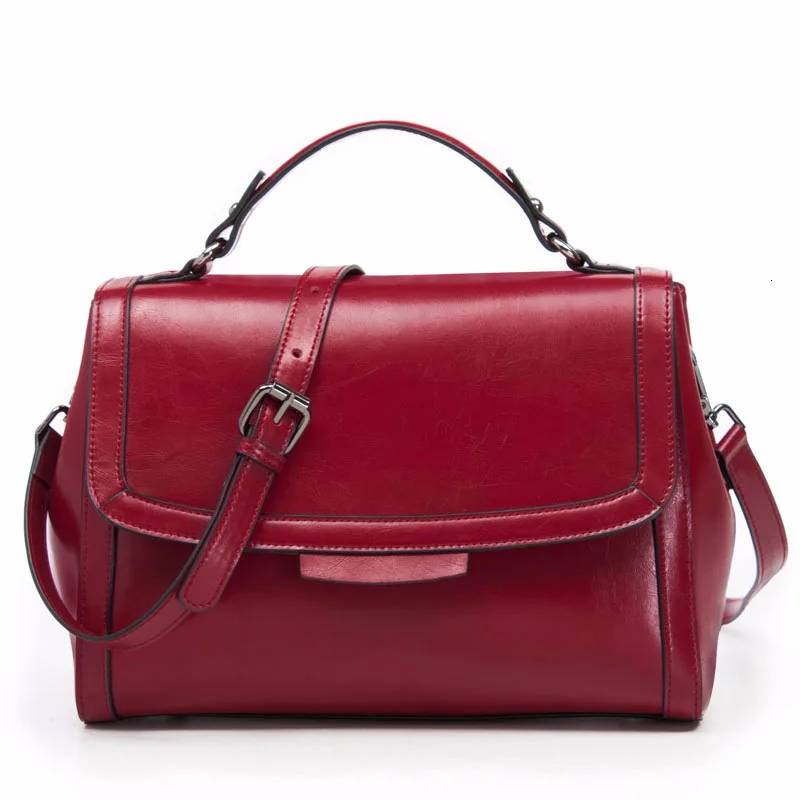 

Bag 2019 Handbag Genuine Leather Woman Single Shoulder Bag Cowhide Satchel