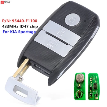 

Keyecu For KIA Sportage 2018 2019 with Keyless Go Replacement Smart Remote Car Key Fob 433MHz ID47 95440-F1100 95440F1100