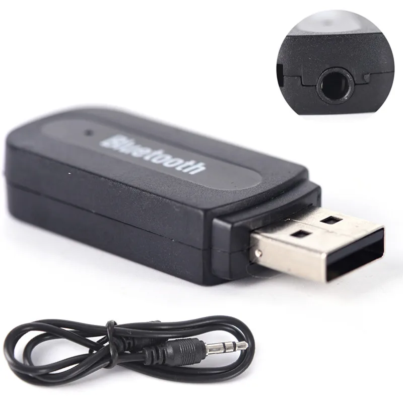 1 шт. 3 5 мм USB-ключ Bluetooth беспроводной стерео аудио музыкальный динамик адаптер