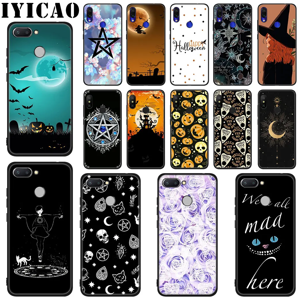 

IYICAO Halloween Magic witch Soft Silicone Case for Xiaomi Redmi Go S2 K20 6 Pro 7 7A 6A 5A 4A 5 Plus 4X Case