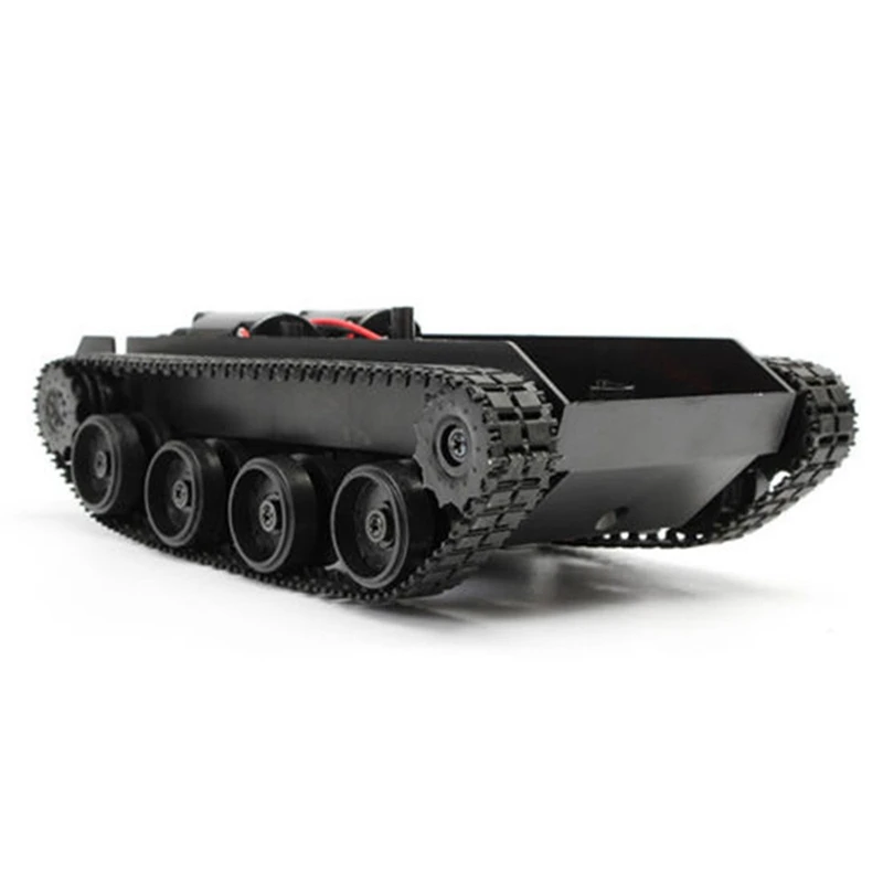 Rc Tank Smart Robot Tank Car Chassis Kit Rubber Track Crawler For Arduino 130 Motor Diy Robot Toys For Children