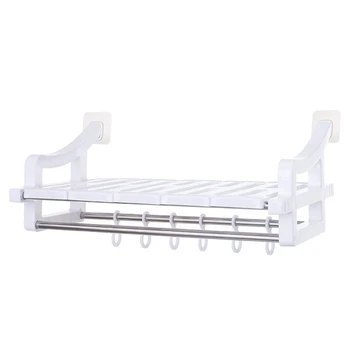 

Multi-Function Bathroom Rack Towel Rack Free Punching Easy To Install Bathroom Folding Towel Rack Bathroom Set