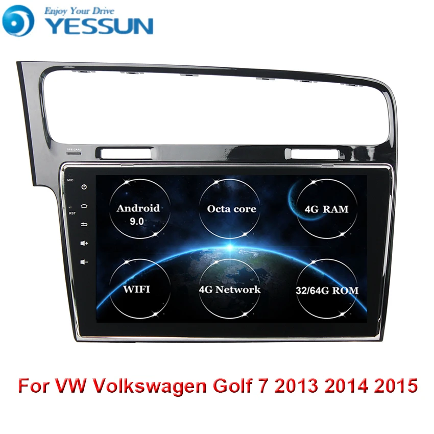 10.1 inch Android 9.0 Octa core Car Radio GPS Navi Stereo Multimedia Player For Volkswagen Golf 7 2013 2014 2015 WIFI | Автомобили и