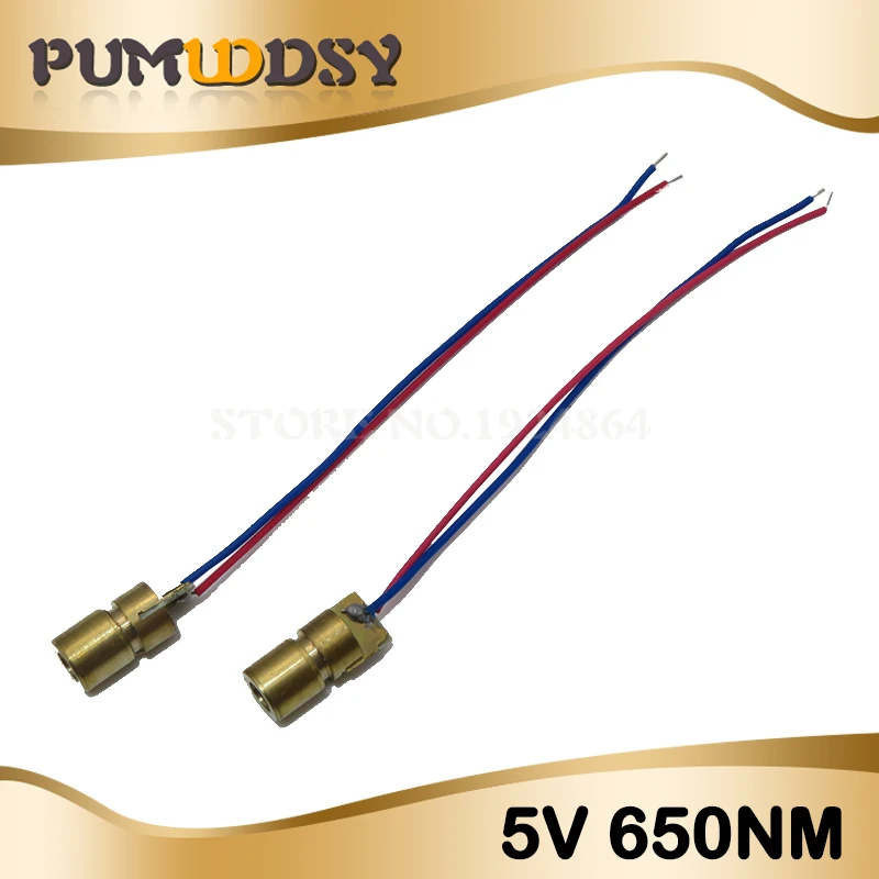 2PCS 650nm Laser Red Dot Module red laser sight laser diode laser pointer NEW
