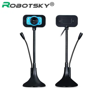 

HD Webcam USB Web Camera 360 Degree Rotation Webcam With Noise Cancelling Microphone For Home Computer PC Office Study Game