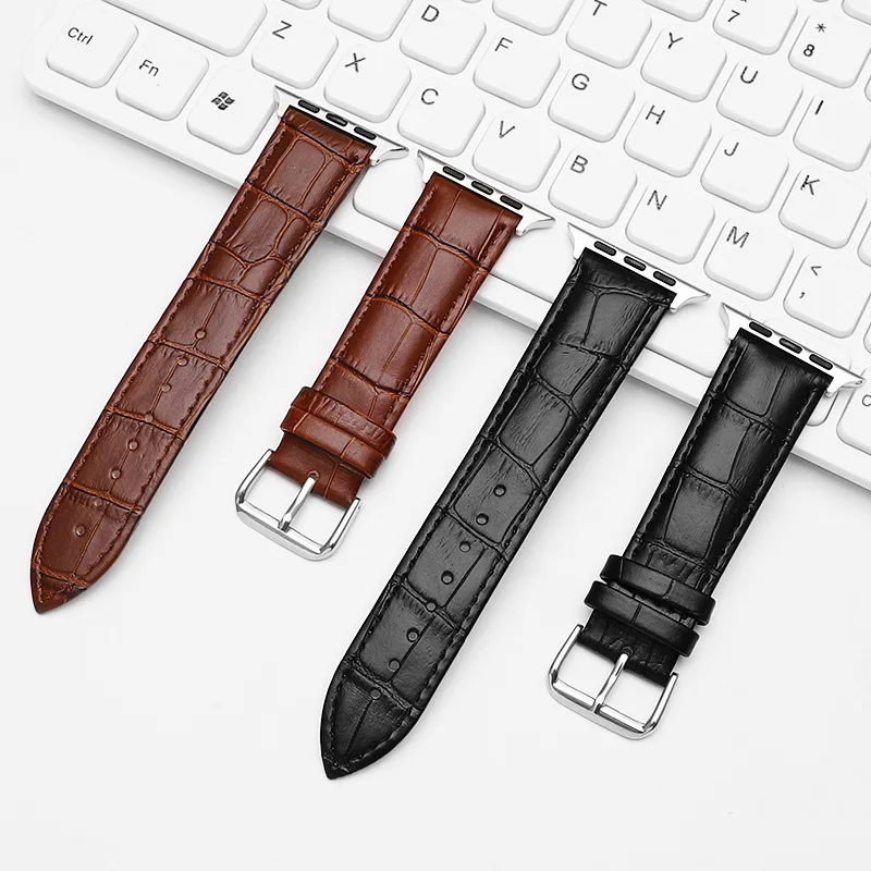 

eather Silicone Strap For Apple watch Band 38mm for iwatch series 4/3/2/1 42mm 40mm 44mm Wrist Belt new hot selling