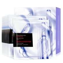 Ампульная маска для лица с гиалуроновой кислотой, маска для 10 шт./партия, увлажняющая отбеливающая маска для ухода за кожей лица