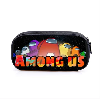 

Hot Game Among Us Boys Girls Cartoon Pencil Case Bag School Pouches Children Student Pen Bag Kids Purse Wallet