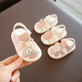 

summer kids baby sandals cute girls toddler shoes cartoon soft bottom infant shoes non-slip children shoes sandals 0-1 year old