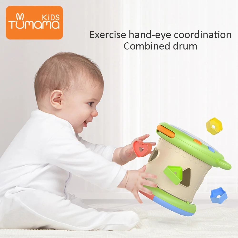 Toy Musical Instrument Kids Baby Hand Drums Children Pat Drum Musical Instruments Baby Toys 6-12 Months Music Toys For Baby Kids