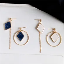 Новые модные женские серьги с кисточками Необычные геометрические Круглые Женские серьги шпильки геометрической формы серьги