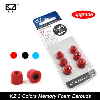

KZ New Upgrade Original 3Pair(6pcs) Noise Isolating Comfortble Memory Foam Ear Tips Ear Pads Earbuds For In Earphone Headphones