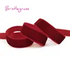 BRISTLEGRAS 5 Yard 6mm 10mm 15mm 19mm 25mm Soft Solid Velvet Ribbon Flower Bowtie Wedding Party Christmas Decoration Dress Carft ► Photo 3/6