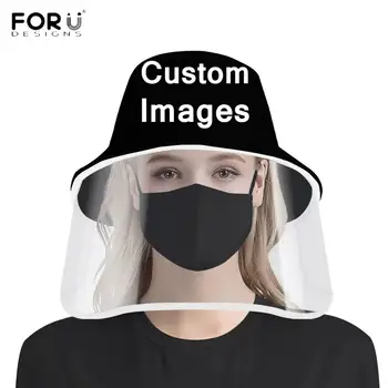 

FORUDESIGNS Custom Your Logo/Image/Name/Text Print 3D Full Print Women Men Bucket Cap Sun Protection Anti Spittle Fisherman Hat