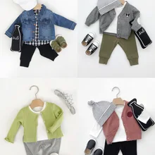 Chen/Одежда для младенцев и младенцев, осенняя одежда, длинные штаны для маленьких девочек и мальчиков 0-1-2 лет, однотонные брюки