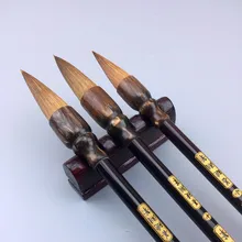 Каллиграфическая кисть для волос ласка, Caligrafia, кисть для начинающих, китайская живопись, обычный писк, Волчья шерсть, кисть для письма, Tinta, Китай