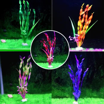 

Ceramic base Colorful Aquatic Plants Aquarium Landscaping Simulation Aquatic Plants Fish Tank Decor Crafts scenery
