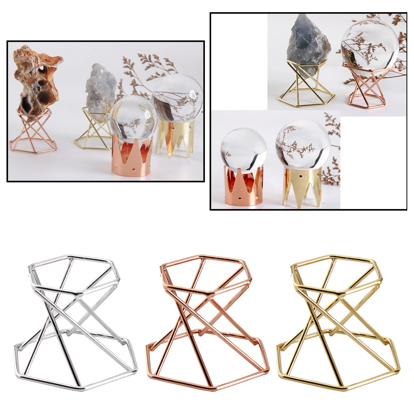 24 Stück Kristall-Ständer Für Steine & Mineralien – Kleine Acryl-Staffeleien Zur Präsentation