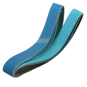 

5Pcs Metal Grinding Zirconia Sanding Belts 40, 60, 80, 120 Grits 2x36 Inch