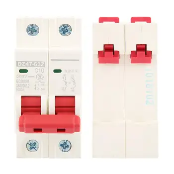 

2P DC 500V 10A Circuit Breaker MCB Safety Breaker DZ47-63Z-2P