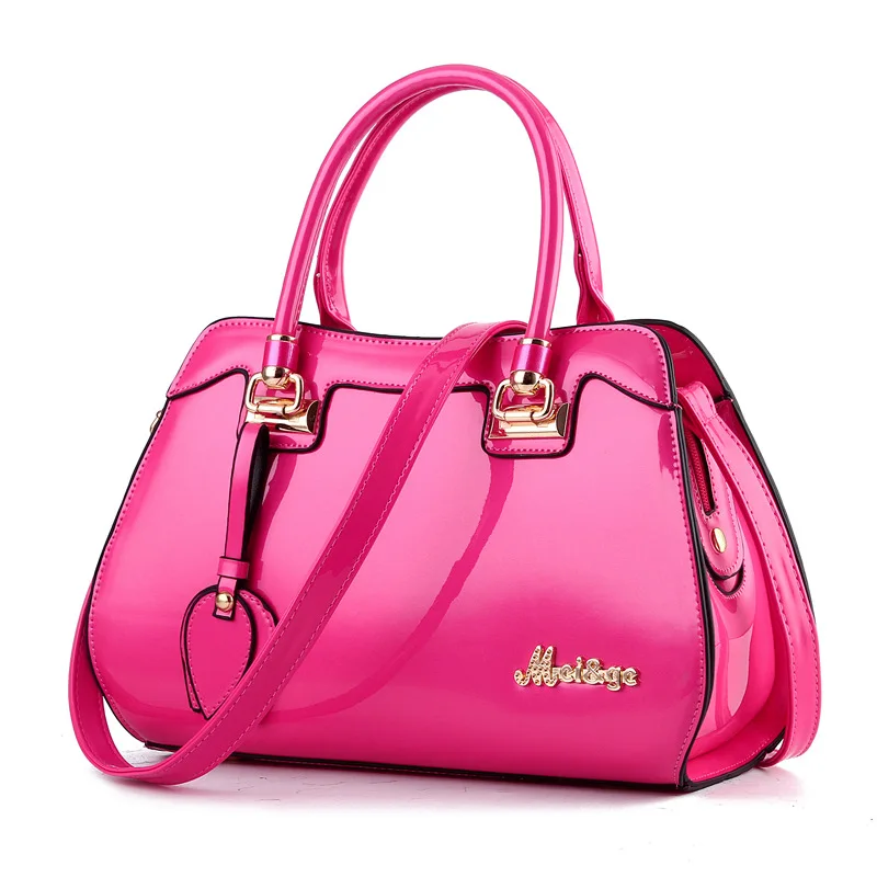 

Manufacturers Direct Selling 2019 Spring And Summer Korean-style New Style Bright Skin Shoulder Bag/ Hand Bag WOMEN'S Bag Over-t