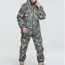 Уличная камуфляжная куртка TAD Акула мягкая оболочка одежда ветровка водонепроницаемый согреться Мужской камуфляж охота треккинг стелс пальто