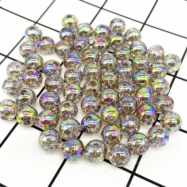 Lot De 200 Perles Acryliques Baseball / Softball - Jaune Et Blanc - Pour Créations DIY