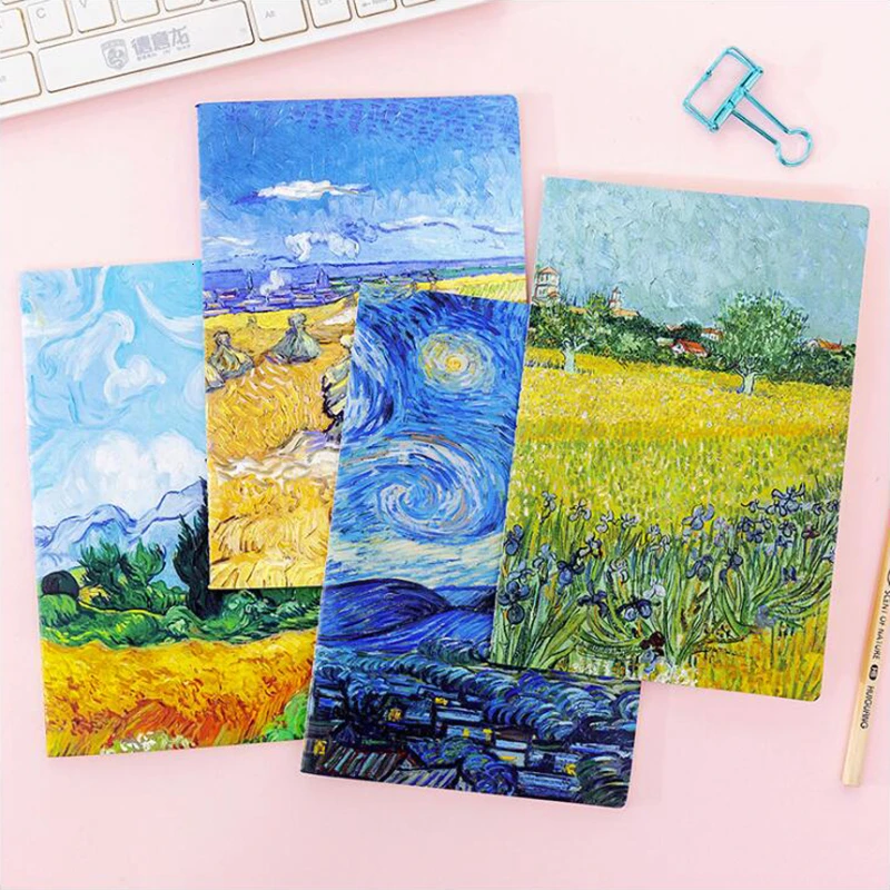 

Van Gogh Oil Painting Series A5 Notebook Colorful Notepad Office Stationery And School Supplies 30Sheets