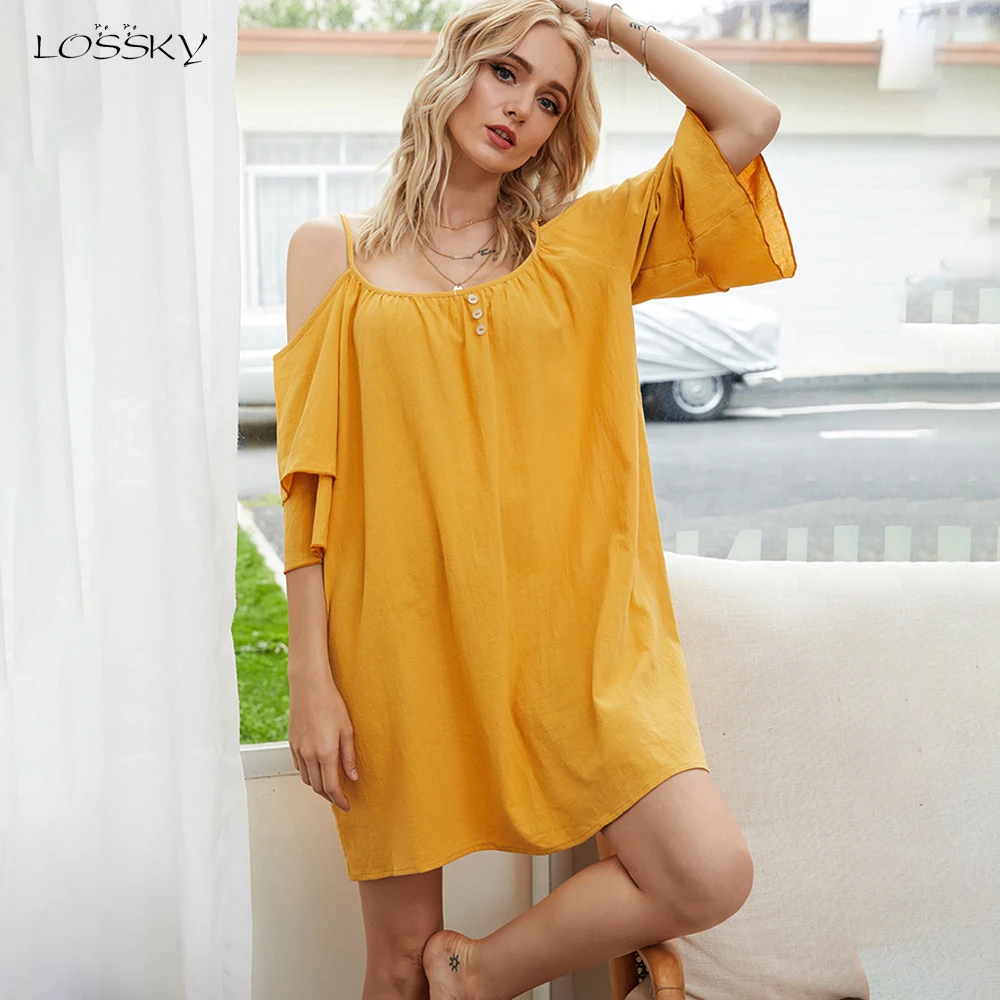 ladies loose fitting summer dresses