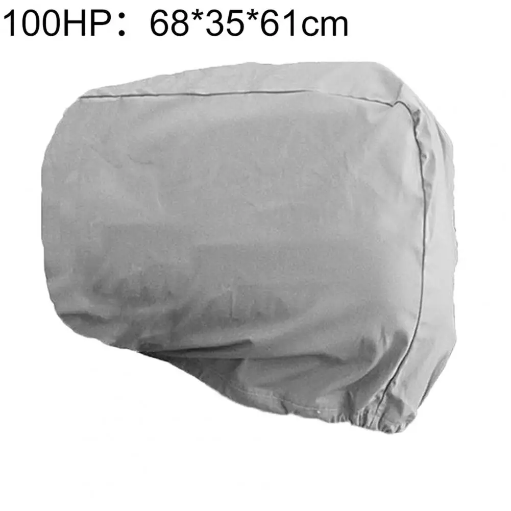 Boat Outboard Cover Double-stitched Interlock Seam Anti-stretch Polyester Heavy Duty Outboard Motor Cover for 10/40/100/200HP Bo boat cover outboard motor cover