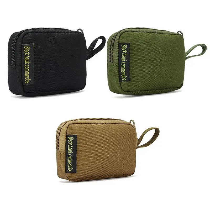 Mini Outdoor Accessories Bag for Earphone EDC Key Bag Coin Purse Ranger Green Wallet Tool Bag