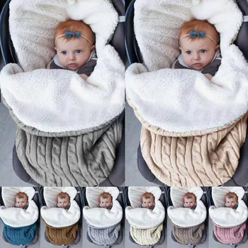 

High Quality Winter Autumn Warm Newborn Baby Knitting Sleeping Bags Soft Infant Newborn Baby Products Blankets Sleepsack#9
