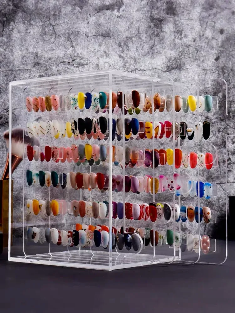 3/5 layers Nail Color display board Acrylic Nail Tips collection stand