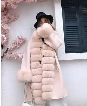 

Discounts Sale Warm Windproof Winter Clothes Wear To Work Women Natural Real Fur Coat Luxury Custom Big Size and Color Coat FG